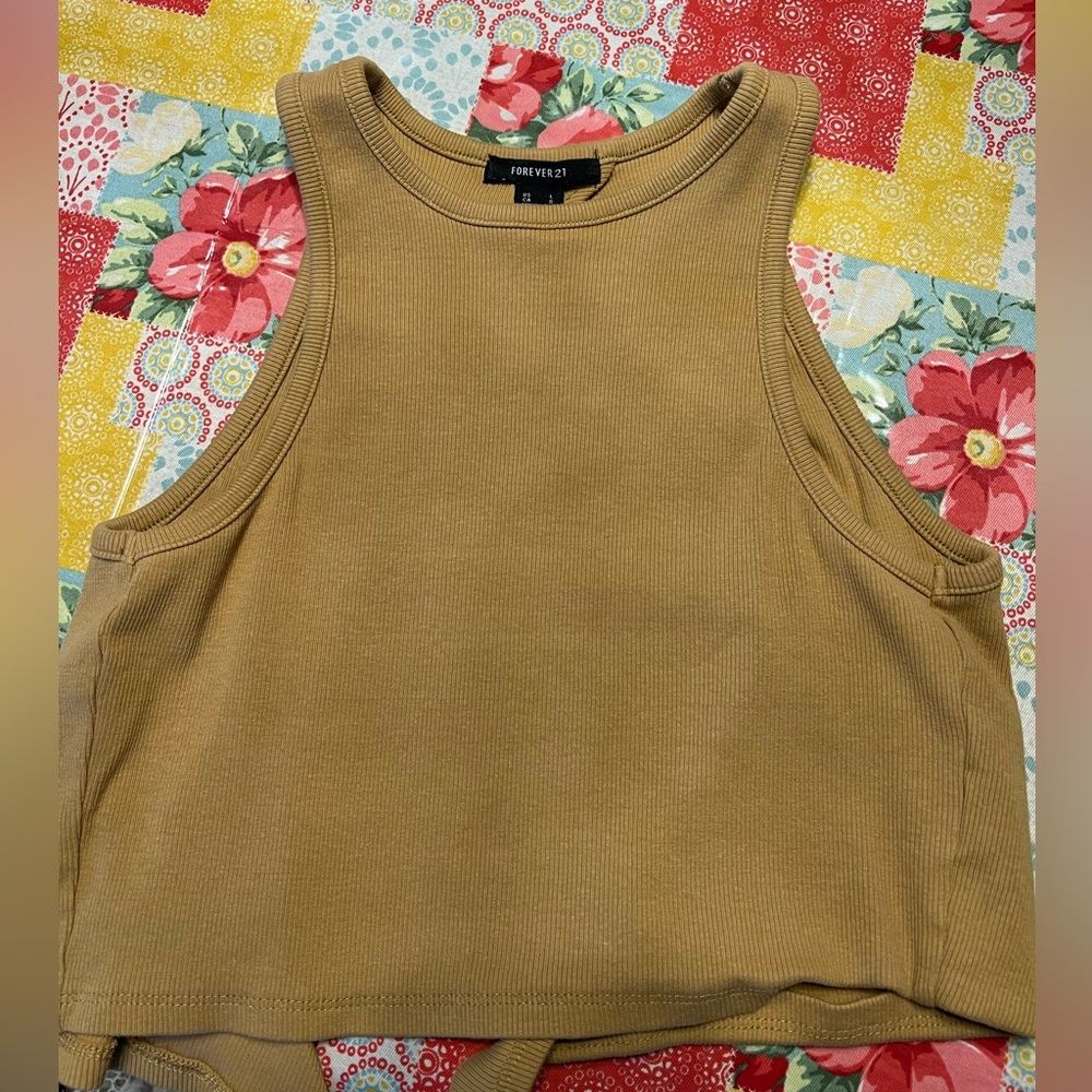 Womens crop top tie back